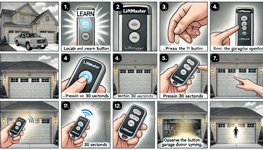 how to sync liftmaster garage door opener