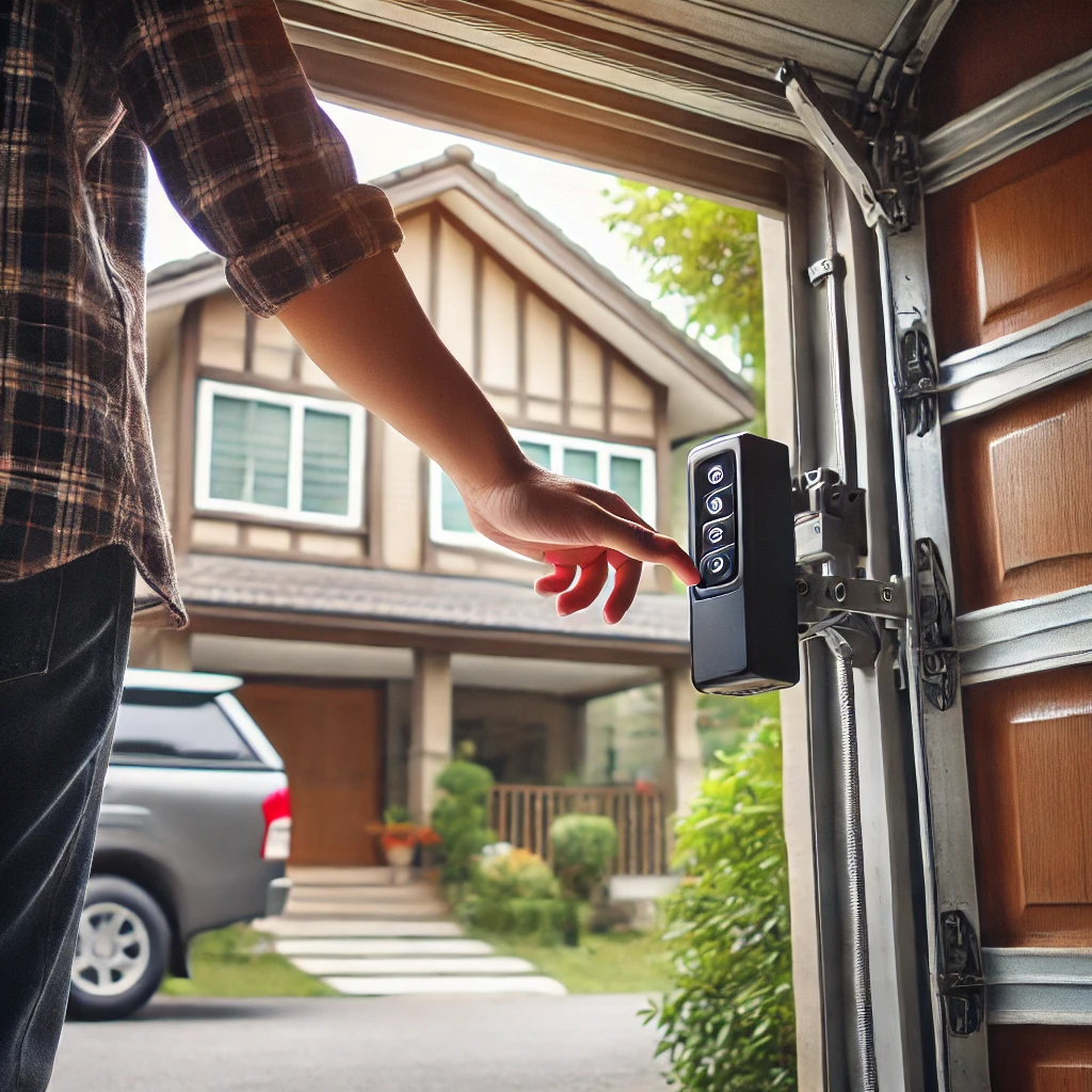 how to open a garage door from the outside