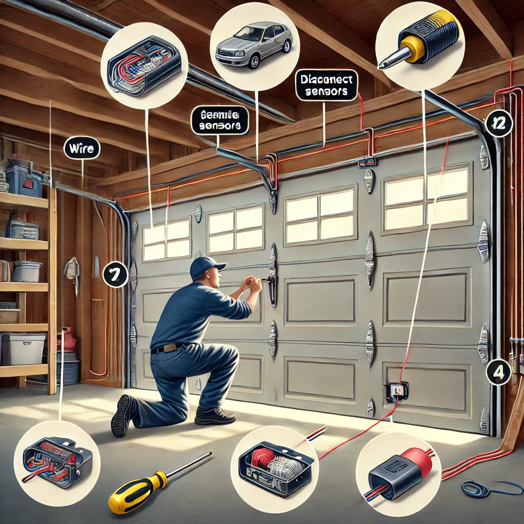 how to disable garage door sensors