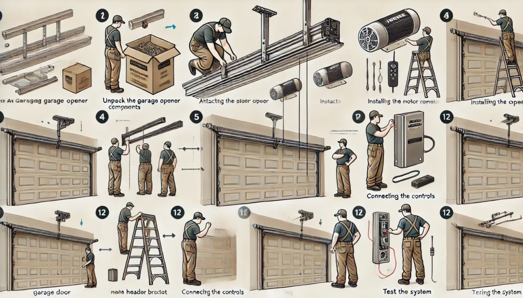 how to install a new garage door opener