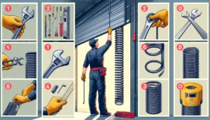 how to check garage door spring tension