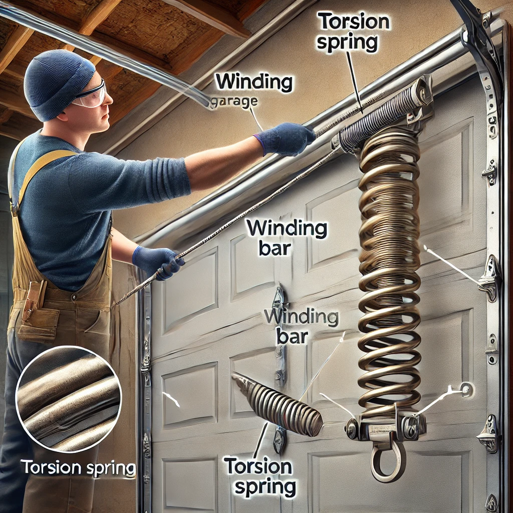 how to wind garage door springs