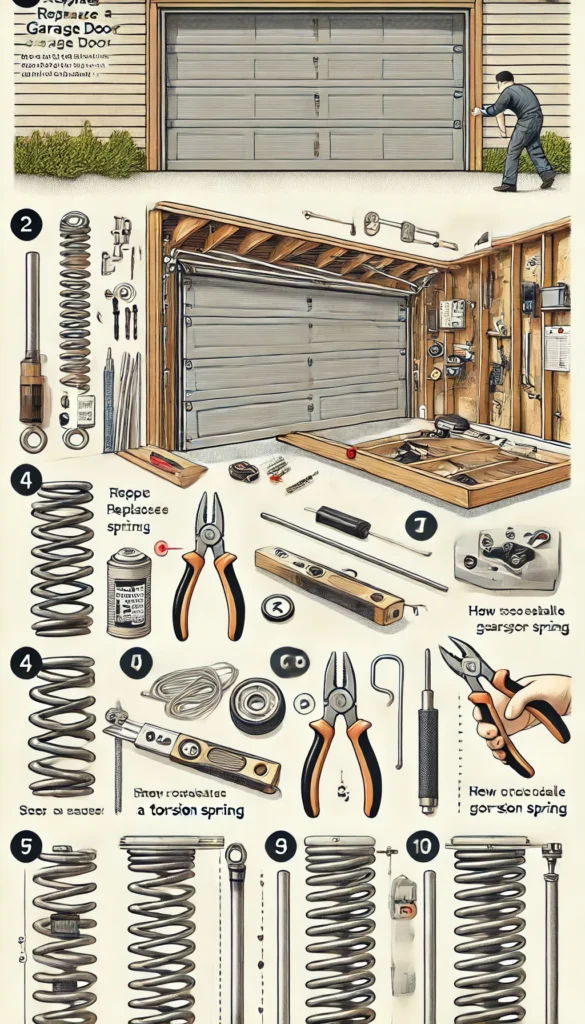 how to replace a garage door torsion spring